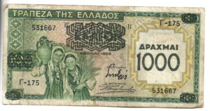 GRECIA 1000 DRACMAS 1939
