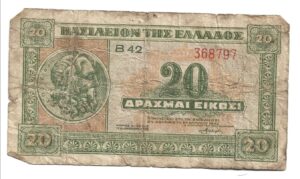 GRECIA 20 DRACMAS 1940