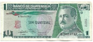 GUATEMALA 1 QUETZAL 1992