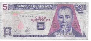 GUATEMALA 5 QUETZALES 2003
