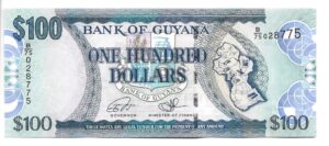 GUYANA 100 DÓLARES 2011 SIN CIRCULAR