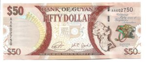 GUYANA 50 DÓLARES 2016 SIN CIRCULAR