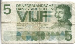 HOLANDA 5 GULDEN 1966