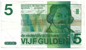 HOLANDA 5 GULDEN 1973