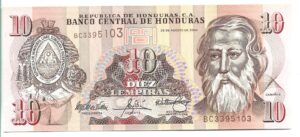 HONDURAS 10 LÉMPIRAS 2004 SIN CIRCULAR