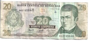 HONDURAS 20 LÉMPIRAS 2006