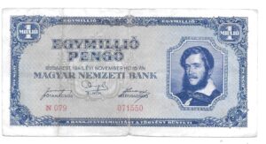 HUNGRÍA 1.000.000 PENGO 1945