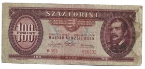 HUNGRÍA 100 FLORINT 1947