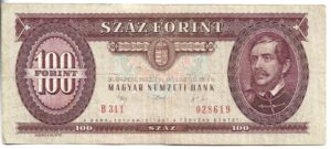 HUNGRÍA 100 FLORINT 1992