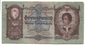HUNGRÍA 50 PENGO 1932