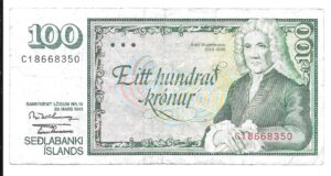 ISLANDIA 100 KRONUR 1986