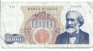 ITALIA 1000 LIRAS 1962