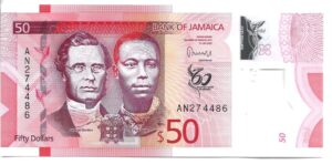 JAMAICA 50 DÓLARES2023 SIN CIRCULAR