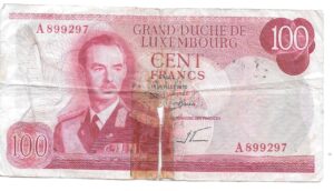 LUXEMBURGO 100 FRANCOS 1970