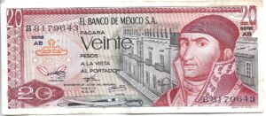 MÉXICO 20 PESOS 1973
