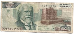 MÉXICO 2000 PESOS 1987