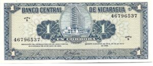 NICARAGUA 1 CÓRDOBA 1968 SIN CIRCULAR