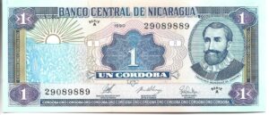 NICARAGUA 1 CÓRDOBA 1990 SIN CIRCULAR