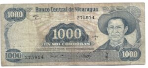 NICARAGUA 1000 CÓRDOBAS 1979
