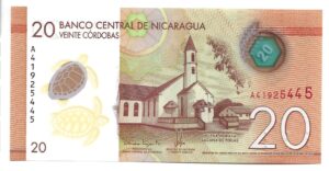 NICARAGUA 20 CÓRDOBAS 2019 SIN CIRCULAR