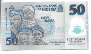 NIGERIA 50 NAIRA 2023 SIN CIRCULAR