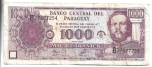 PARAGUAY 1000 GUARANÍES 2003