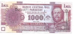 PARAGUAY 1000 GUARANÍES 2005