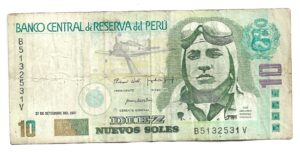 PERÚ 10 NUEVOS SOLES 2001