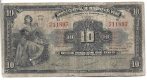 PERÚ 10 SOLES 1947