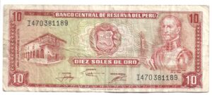 PERÚ 10 SOLES 1973