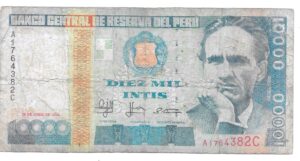 PERÚ 10.000 INTIS 1987