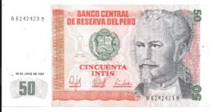 PERÚ 50 INTIS 1987 SIN CIRCULAR