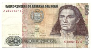 PERÚ 500 INTIS 1987