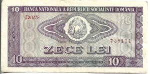 RUMANIA 10 LEU 1966