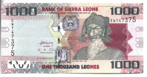 SIERRA LEONA 1000 LEONES 2013 SIN CIRCULAR