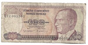 TURQUÍA 100 LIRAS 1970