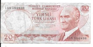 TURQUÍA 20 LIRAS 1970