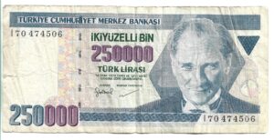 TURQUÍA 250.000 LIRAS 1970