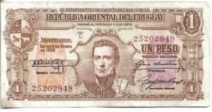 URUGUAY 1 PESO 1939