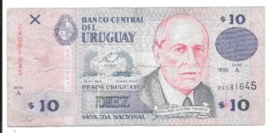 URUGUAY 10 PESOS 1998