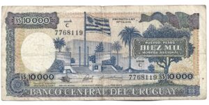 URUGUAY  10.000 NUEVOS PESOS 1987