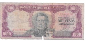URUGUAY 1000 PESOS 1967