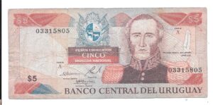 URUGUAY 5 PESOS 1997