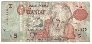 URUGUAY 5 PESOS 1998