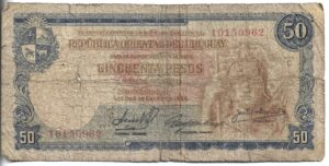 URUGUAY 50 PESOS 1939