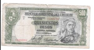 URUGUAY 500 PESOS 1939