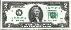 U.S.A. 2 DÓLARES 2017 SIN CIRCULAR