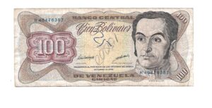 VENEZUELA 100 BOLÍVARES 1998