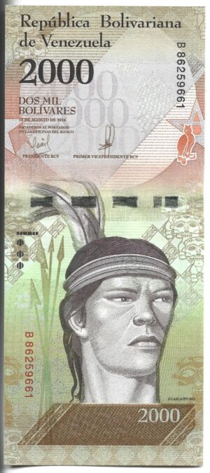VENEZUELA 2000 BOLÍVARES 2016