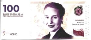 ARGENTINA BILLETE FANTASÍA EVITA 100 PESOS